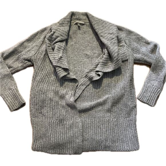 Victoria Secret Cowl Cardigan Sweater Grey Cozy Women’s Size Small - Picture 1 of 3